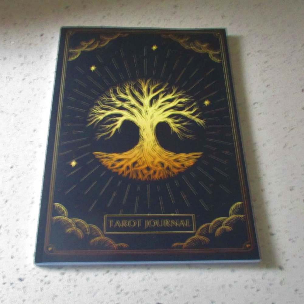 Tarot Journal Notebook - Gold Tree Design - New